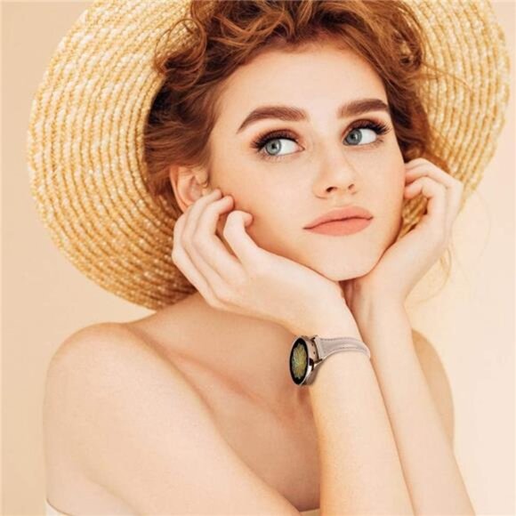 Leather Band Compatible with Samsung Galaxy Watch 6/7/FE/5/4 40mm 44mm - Picture 6 of 7